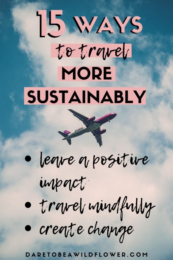 ways to travel more sustainably