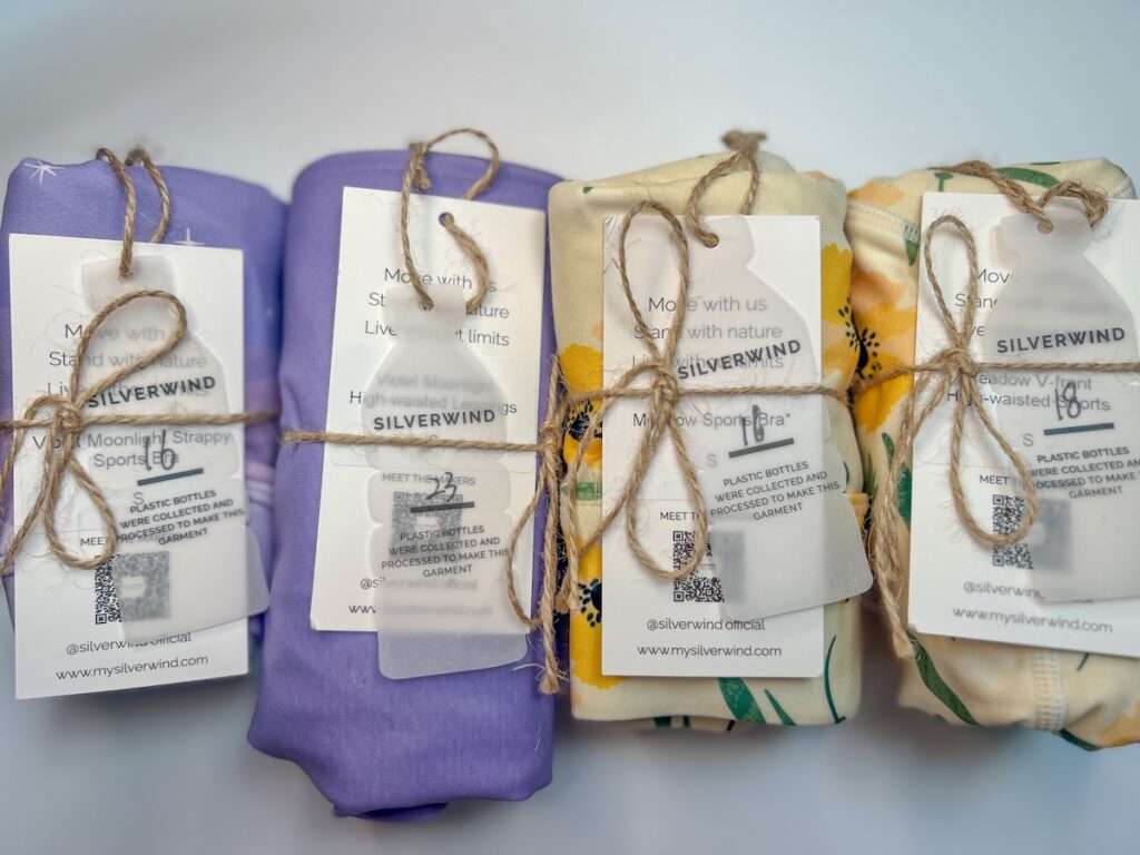 silverwind sustainable activewear packaging